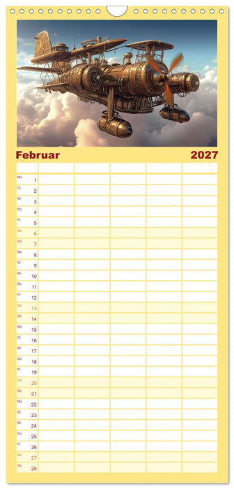 Steampunk Luftfahrt (CALVENDO Familienplaner 2027)