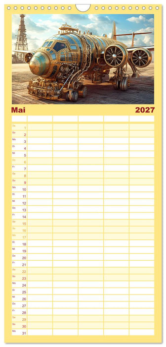 Steampunk Luftfahrt (CALVENDO Familienplaner 2027)