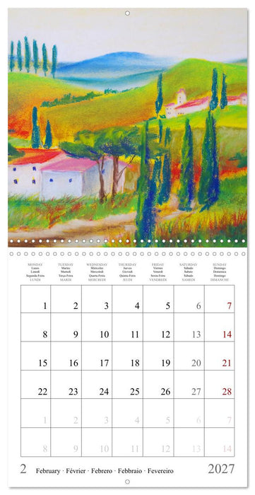 The colours of Tuscany in Italy (CALVENDO Monthly Calendar 2027)