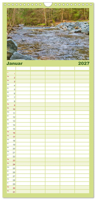 Faszination Thüringer Wald (CALVENDO Familienplaner 2027)