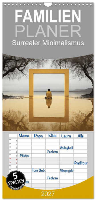 Surrealer Minimalismus (CALVENDO Familienplaner 2027)