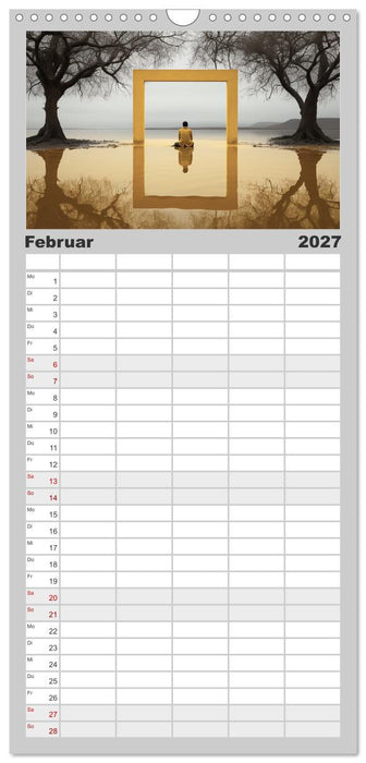 Surrealer Minimalismus (CALVENDO Familienplaner 2027)