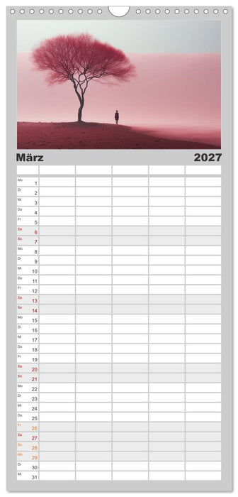 Surrealer Minimalismus (CALVENDO Familienplaner 2027)