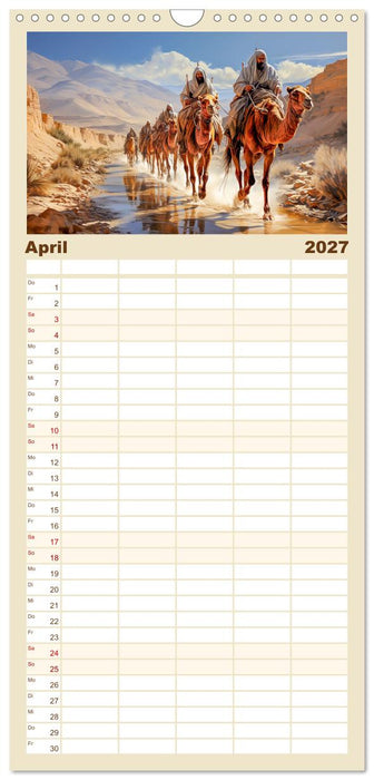 Die Karawane zieht weiter (CALVENDO Familienplaner 2027)
