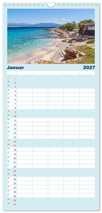 Insel Chalki (CALVENDO Familienplaner 2027)