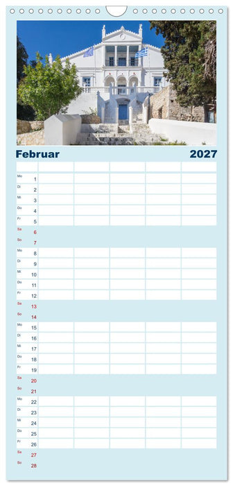 Insel Chalki (CALVENDO Familienplaner 2027)