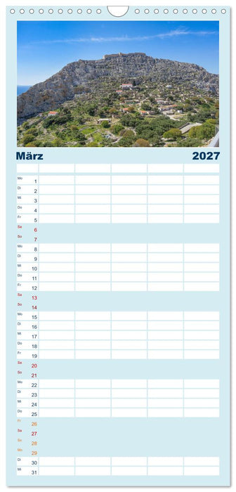 Insel Chalki (CALVENDO Familienplaner 2027)