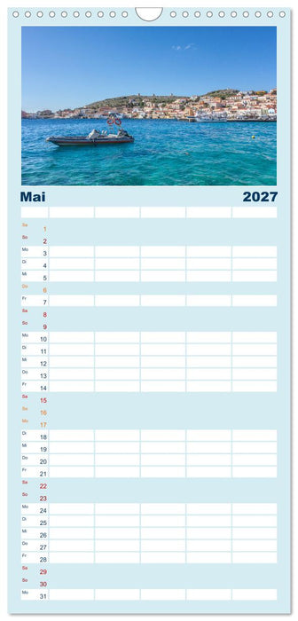 Insel Chalki (CALVENDO Familienplaner 2027)