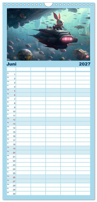 Spannendes Weltraumabenteuer (CALVENDO Familienplaner 2027)