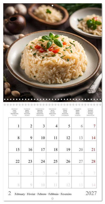 Flavors of Italy - A culinary AI journey (CALVENDO Monthly Calendar 2027)