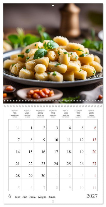 Flavors of Italy - A culinary AI journey (CALVENDO Monthly Calendar 2027)