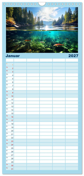 Kalte klare Welt (CALVENDO Familienplaner 2027)