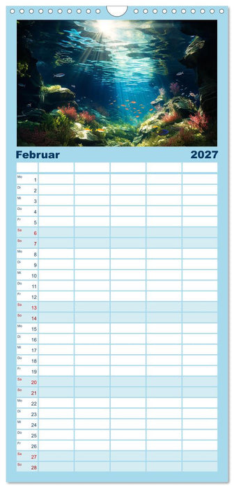 Kalte klare Welt (CALVENDO Familienplaner 2027)