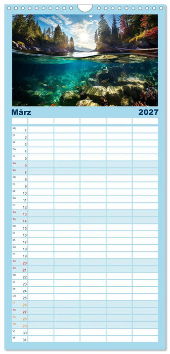Kalte klare Welt (CALVENDO Familienplaner 2027)