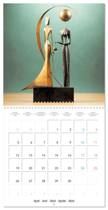 Statuettes contemporaines (CALVENDO Calendrier mensuel 2027)