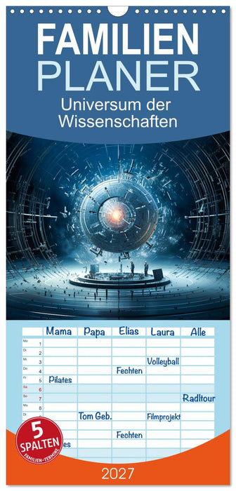 Universum der Wissenschaften (CALVENDO Familienplaner 2027)
