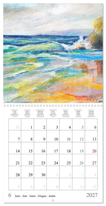 Painted landscapes dressed in seasonal colours (CALVENDO Monthly Calendar 2027)