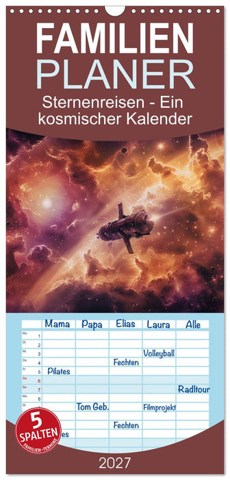 Sternenreisen - Ein kosmischer Kalender (CALVENDO Familienplaner 2027)