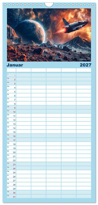 Sternenreisen - Ein kosmischer Kalender (CALVENDO Familienplaner 2027)