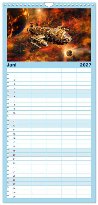 Sternenreisen - Ein kosmischer Kalender (CALVENDO Familienplaner 2027)