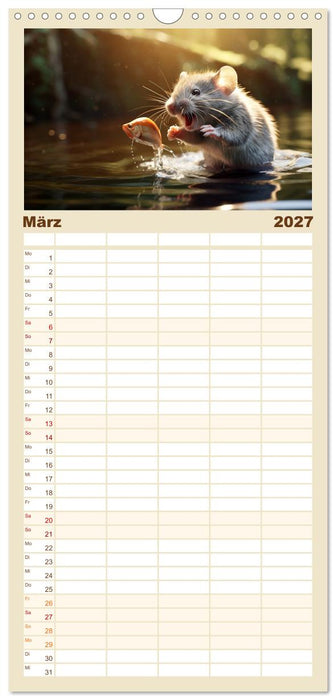 Ein Jahr im Leben von Familie Maus (CALVENDO Familienplaner 2027)