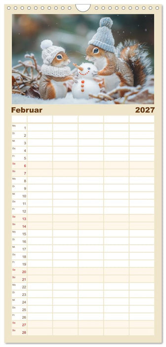Lustige Eichhörnchen (CALVENDO Familienplaner 2027)