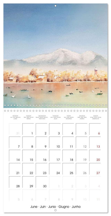 Winter paintings (CALVENDO Monthly Calendar 2027)