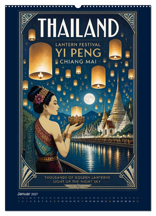 Sehnsucht Thailand - Die Mid-Century Collection (CALVENDO Wandkalender 2027)