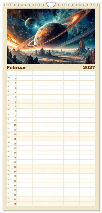 Der Zauber fremder Welten (CALVENDO Familienplaner 2027)