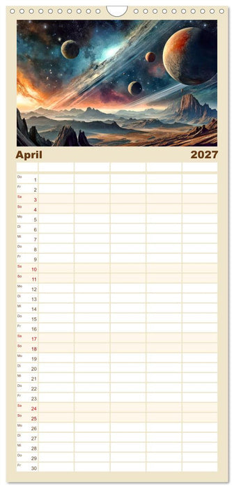 Der Zauber fremder Welten (CALVENDO Familienplaner 2027)