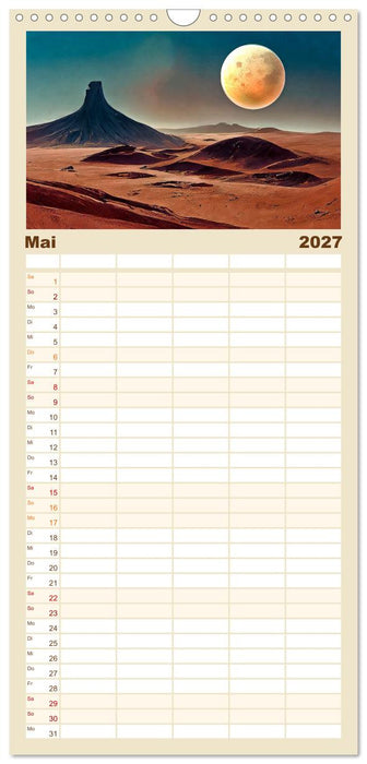 Der Zauber fremder Welten (CALVENDO Familienplaner 2027)
