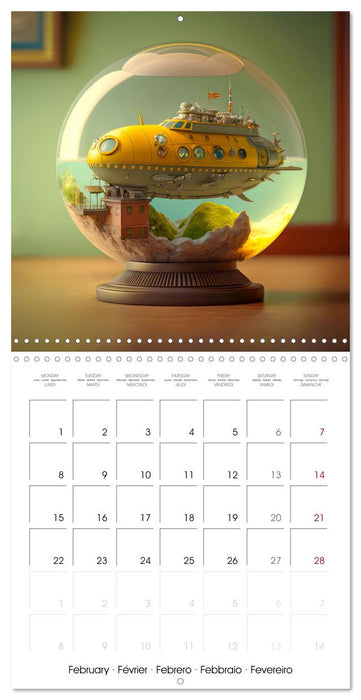 Small world in the glas sphere (CALVENDO Monthly Calendar 2027)