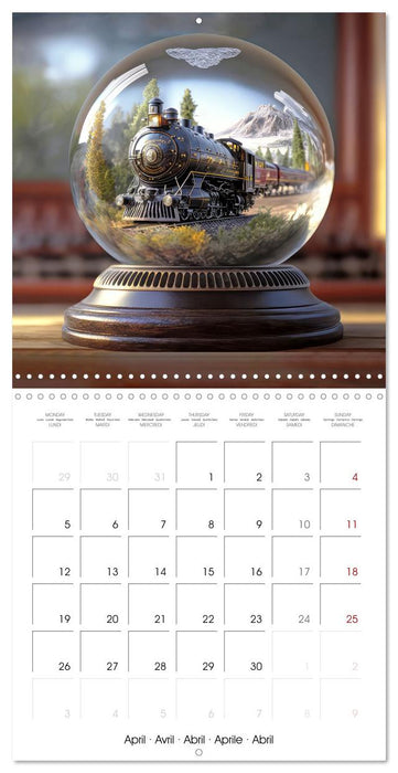 Small world in the glas sphere (CALVENDO Monthly Calendar 2027)