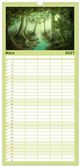 Geheimnisse des alten Waldes (CALVENDO Familienplaner 2027)