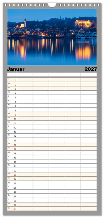 Einzigartige Seen in Bayern (CALVENDO Familienplaner 2027)