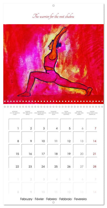 Yoga Power colours - Yoga asanas in relation to the chakras (CALVENDO Monthly Calendar 2027)
