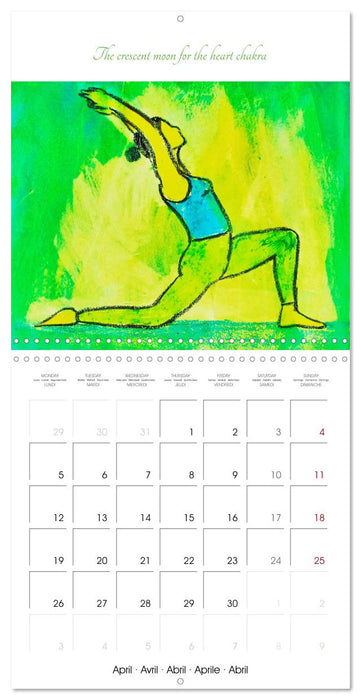 Yoga Power colours - Yoga asanas in relation to the chakras (CALVENDO Monthly Calendar 2027)