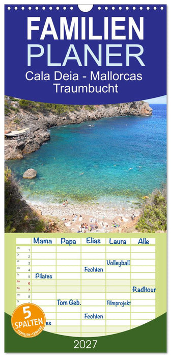 Cala Deia - Mallorcas Traumbucht (CALVENDO Familienplaner 2027)