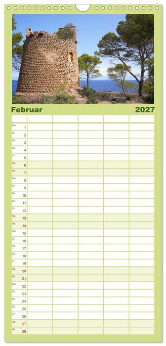 Cala Deia - Mallorcas Traumbucht (CALVENDO Familienplaner 2027)