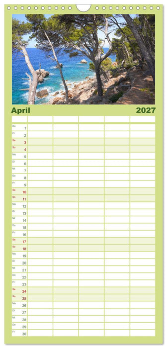 Cala Deia - Mallorcas Traumbucht (CALVENDO Familienplaner 2027)