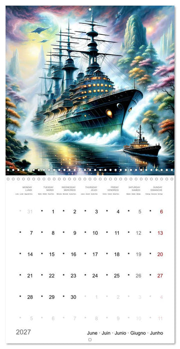 Les bateaux de demain (CALVENDO Calendrier mensuel 2027)