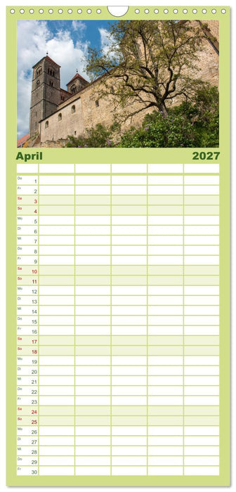 Historisches Quedlinburg - Sachsen-Anhalt (CALVENDO Familienplaner 2027)