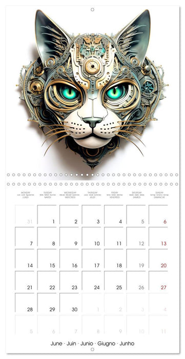 Félins Steampunk (CALVENDO Calendrier mensuel 2027)