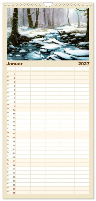 Waldgemälde (CALVENDO Familienplaner 2027)