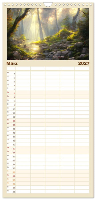 Waldgemälde (CALVENDO Familienplaner 2027)