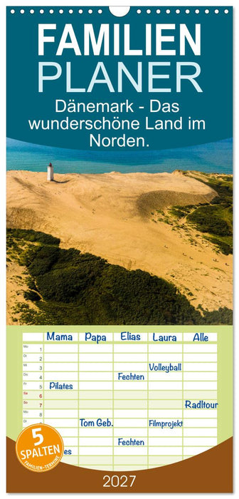 Dänemark - Das wunderschöne Land im Norden. (CALVENDO Familienplaner 2027)
