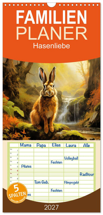 Hasenliebe (CALVENDO Familienplaner 2027)