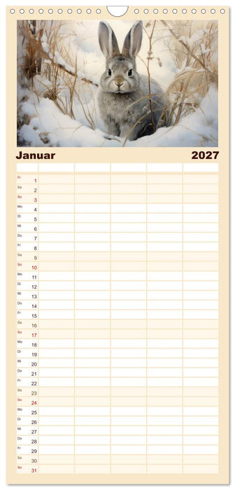 Hasenliebe (CALVENDO Familienplaner 2027)