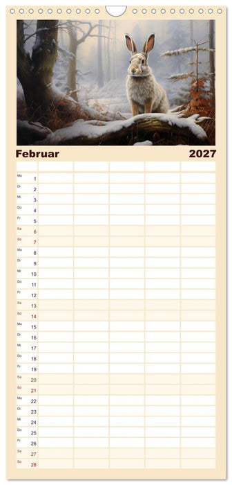 Hasenliebe (CALVENDO Familienplaner 2027)
