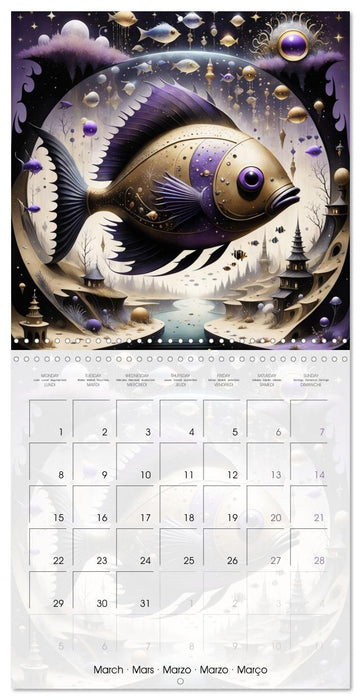 Les aventures des poissons d'acier (CALVENDO Calendrier mensuel 2027)